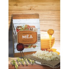 Джутовая мочалка с натуральным мылом «Мед» (стружка)