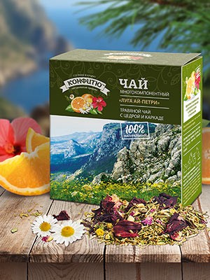 Травяной чай «Луга Ай-Петри» (на основе каркаде)