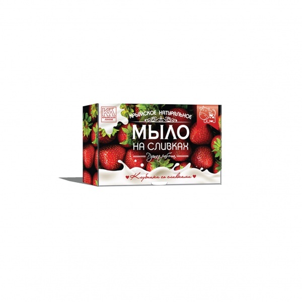 Мыло на сливках «Клубника со сливками»