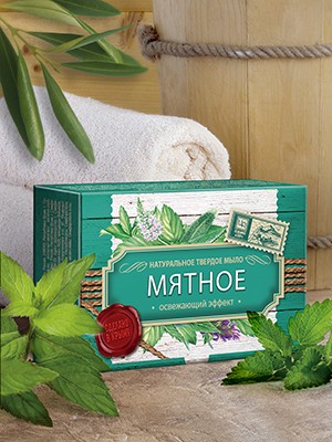 Натуральное мыло «Мятное»