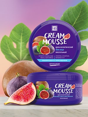 Крем косметический «Cream Mousse» питательный для лица, шеи и зоны декольте