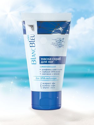 Маска-скраб для ног Blanc Bleu