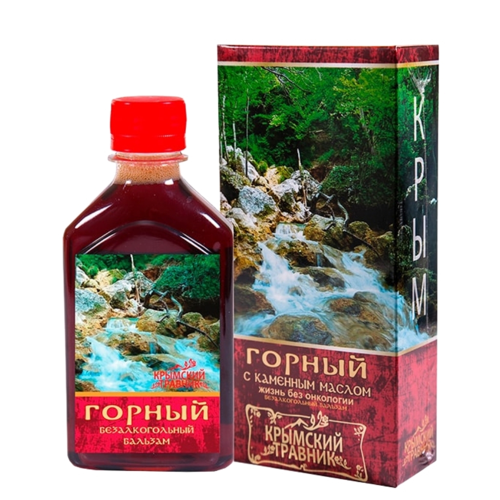 Бальзам безалкогольный на травах «Горный» с каменным маслом