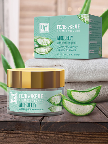 Гель-желе косметический «ALOE JELLY» для жирной кожи