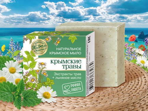 Натуральное мыло «Крымские травы»
